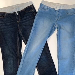 {2 for $15} Girl’s Wonder Nation Rib Waste Pull-On Jegging Jeans (Lg 10/12 Plus)